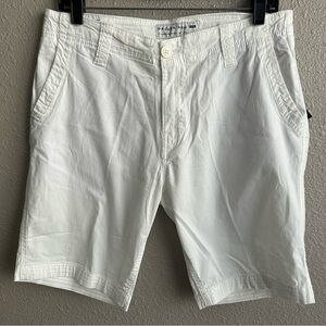NEW Projek Raw White Flat Front 9.5” Cotton Shorts - NWT